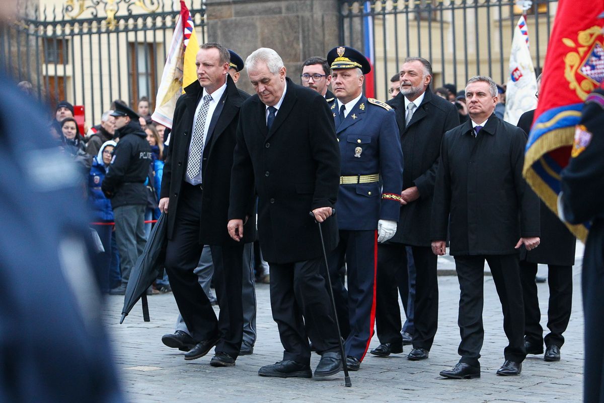 Státní svátek 28. října - Zeman pokládá věnce
