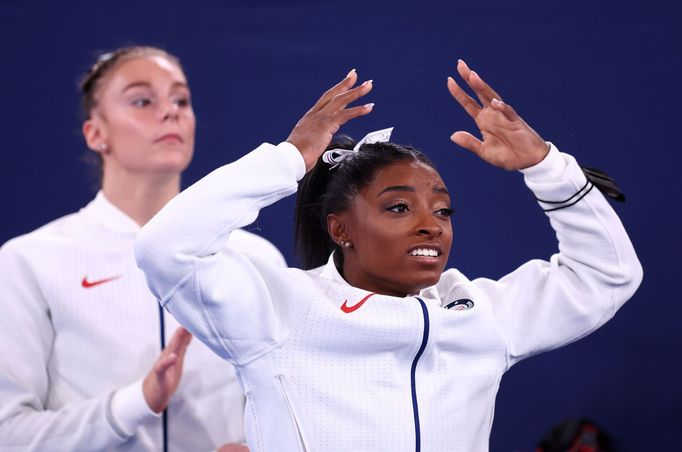 Simone Bilesová na olympiádě v Tokiu 2020