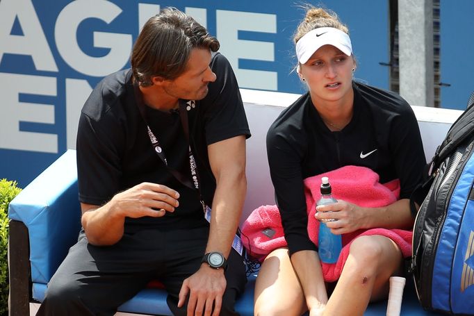 Zdeněk Kubík a Markéta Vondroušová na J&T Banka Prague Open 2017