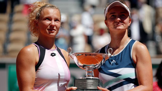 Barbora Krejčíková a Kateřina Siniaková by si rády zopakovaly finále Fed Cupu v Praze.