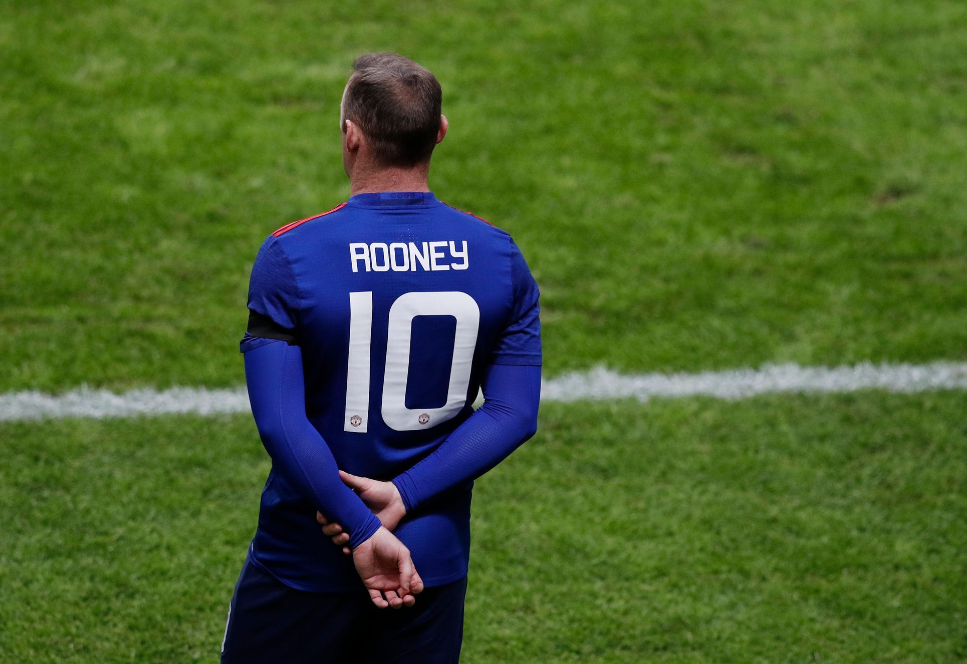 Wayne Rooney během finále Evropské ligy