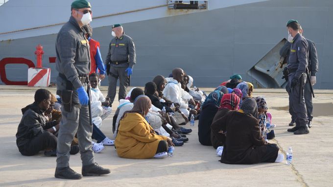 Migranti na Lampeduse, ilustrační foto