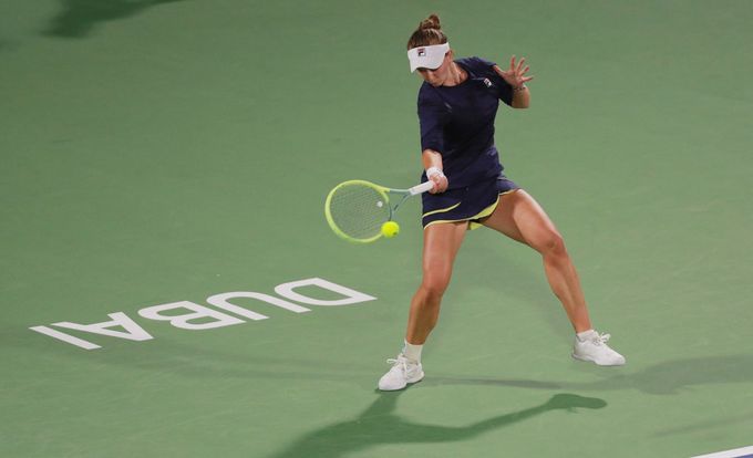 Barbora Krejčíková ve finále turnaje v Dubaji