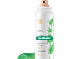 Suchý šampon Klorane, 270 Kč/150 ml