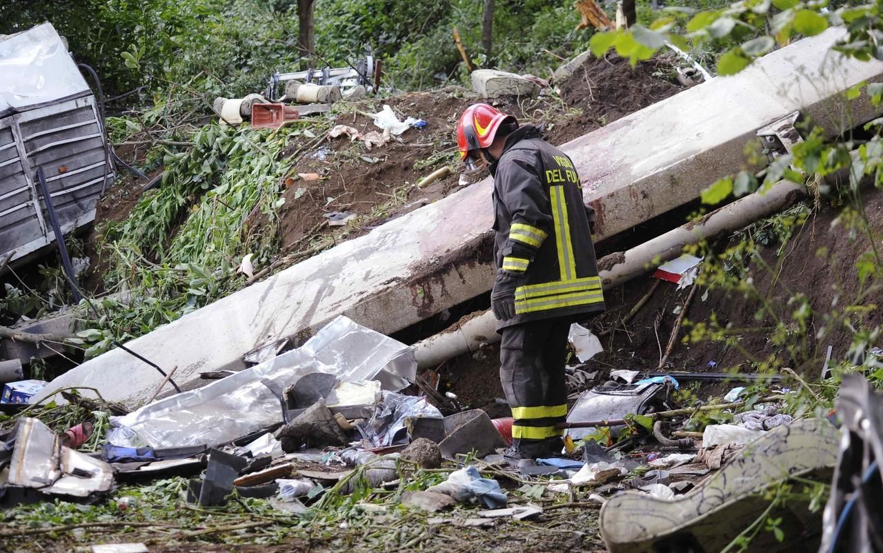 Nehoda italského autobusu