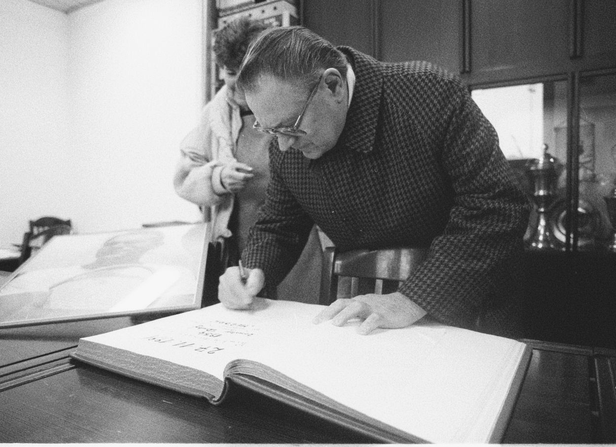 Jednorázové užití / Fotogalerie / Před 100 lety se narodil československý tenista Jaroslav Drobný