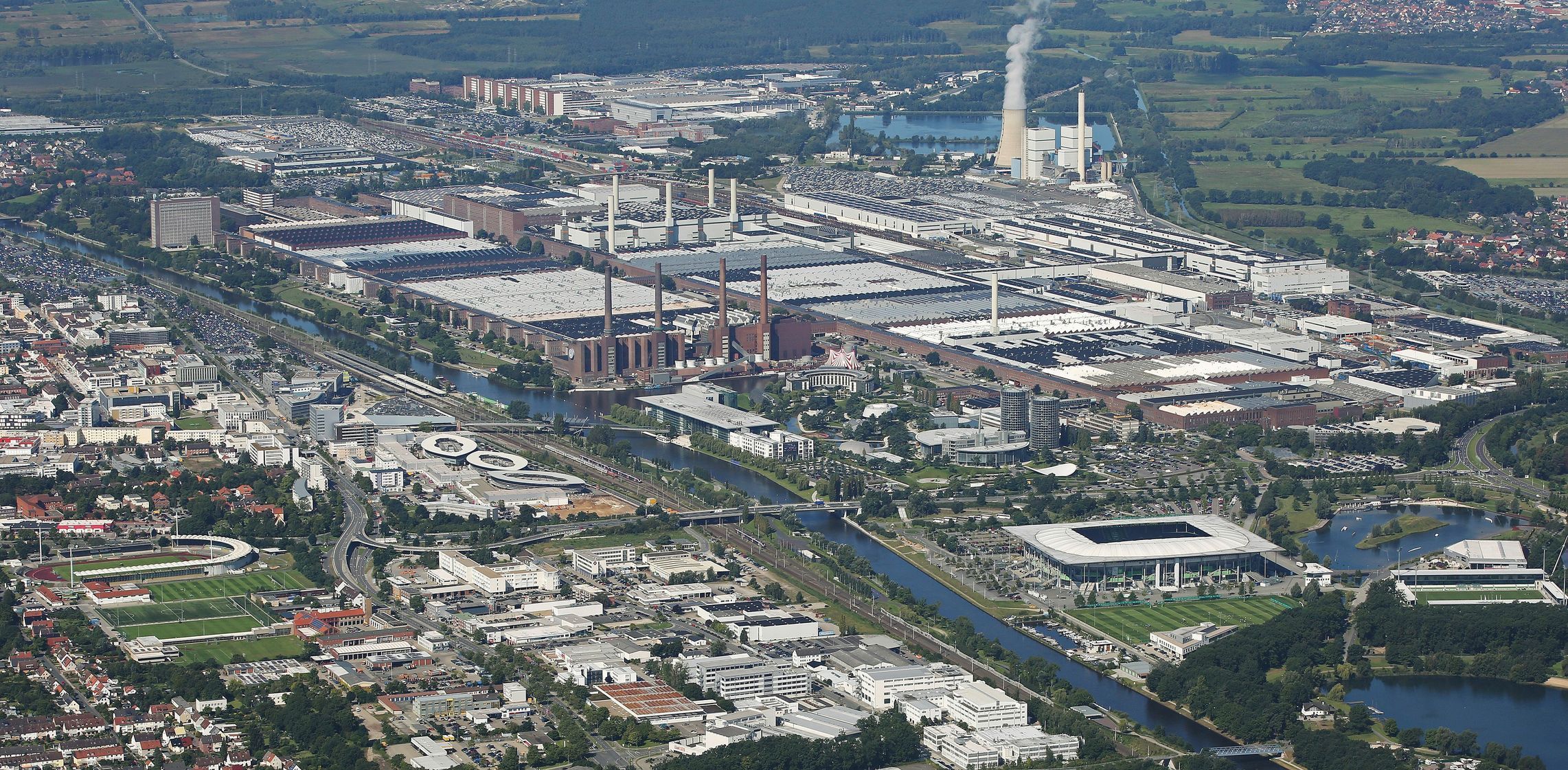 Továrna Volkswagen ve Wolfsburgu