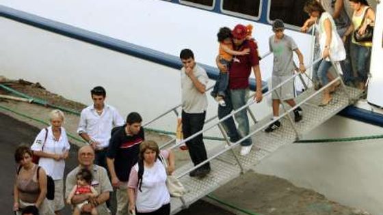 Útěk z Libanonu obrazem