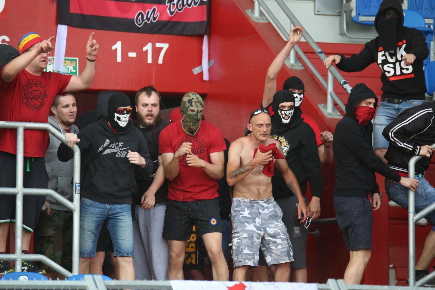 HL, Baník-Sparta: řádění fanoušků Sparty