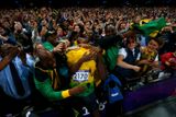 Jamajské fanoušky Bolt potěšil stejně jako druhý v pořadí - mistr světa z Tegu Yohan Blake.