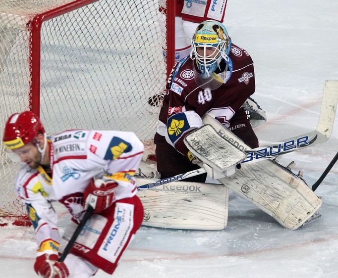 Hokej, extraliga, Sparta - Třinec: Marcel Melicherčík