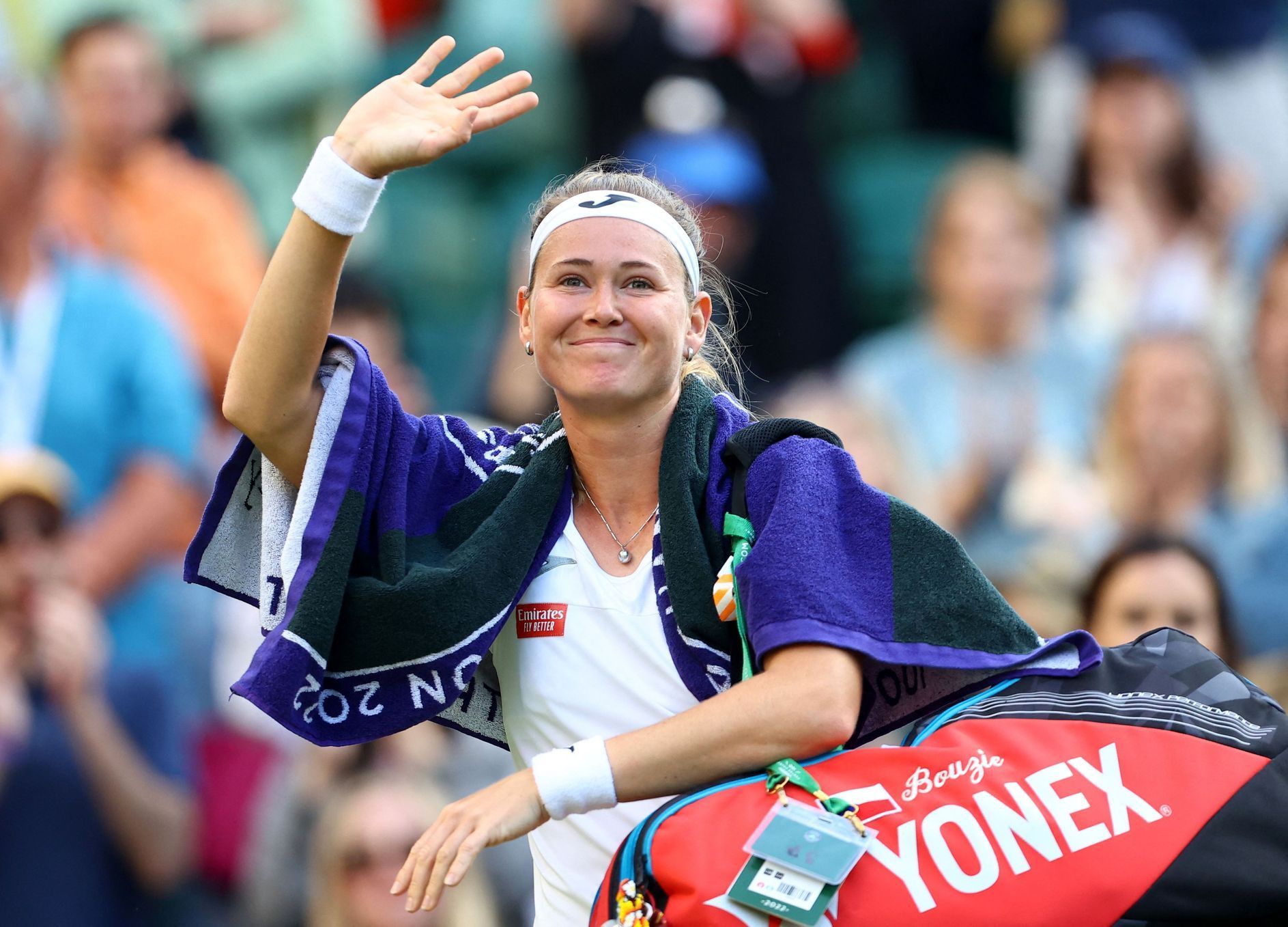 Marie Bouzková ve čtvrtfinále Wimbledonu 2022