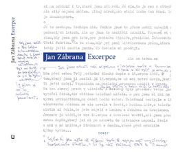 Jan Zábrana: Excerpce