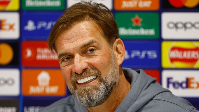 Soccer Football - Champions League - Liverpool Press Conference - Anfield, Liverpool, Britain - February 20, 2023 Liverpool manager Juergen Klopp during the press confere