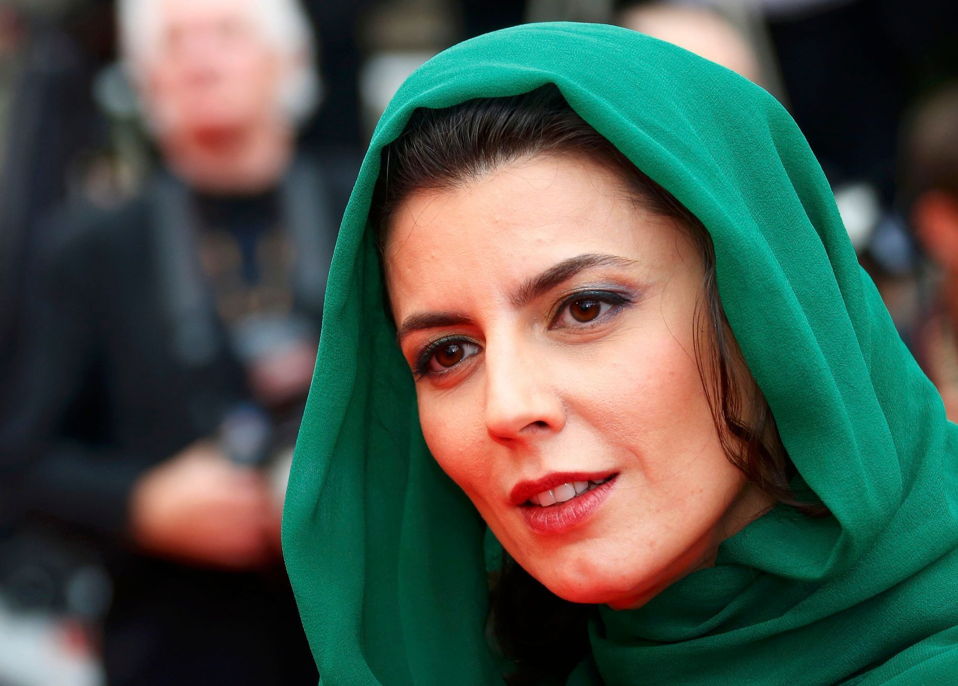 Jury member actress Leila Hatami poses on the red carpet as she arrives for the screening of the film &quot;Jimmy's Hall&quot; in competition at the 67th Cannes Film Festival in Cannes