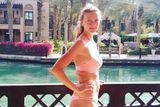 Stejná destinace. Petra Kvitová také zavítala do Dubaje a vůbec poprvé se svými rodiči. Tuto fotografii zveřejnila na svém facebookovém profilu.