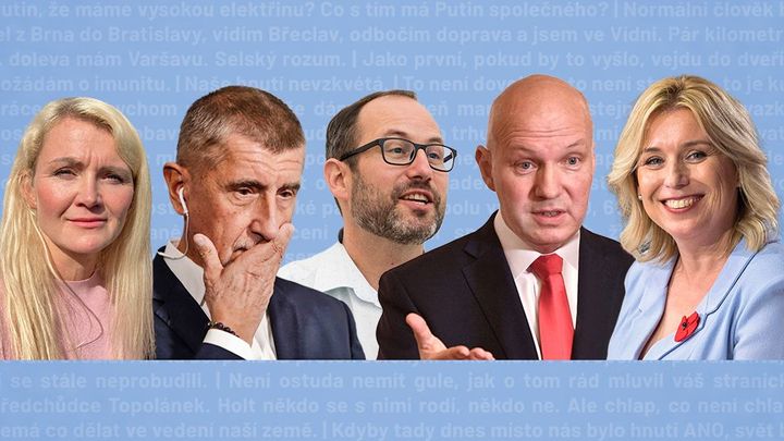 Výroky 2022: Politici hráli Hru o trůny, oblékli svetry a báli se obchodů s dětmi; Zdroj foto: Aktuálně.cz