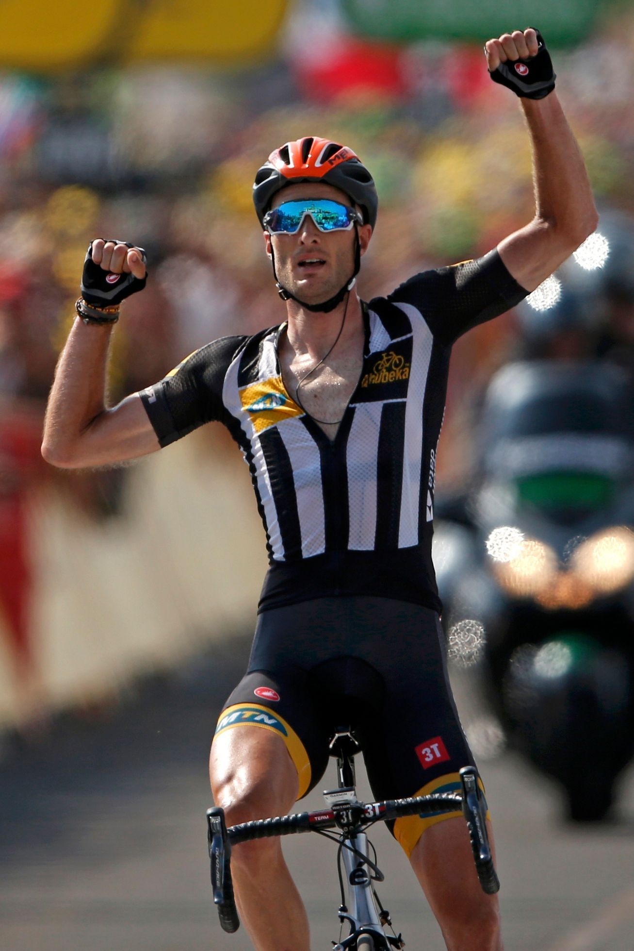 Tour de France, 14. etapa: Stephen Cummings (MTN-Qhubeka) slaví vítězstvé