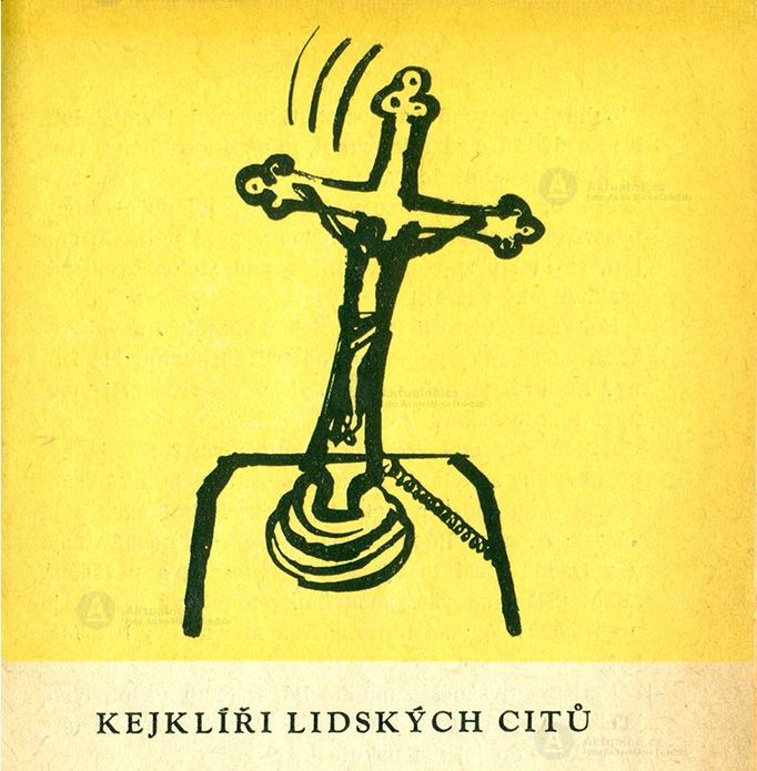 Propagandistický materiál, který vysvětloval pohyb křížku jako podvod Vatikánu a proradného číhošťského kněze.