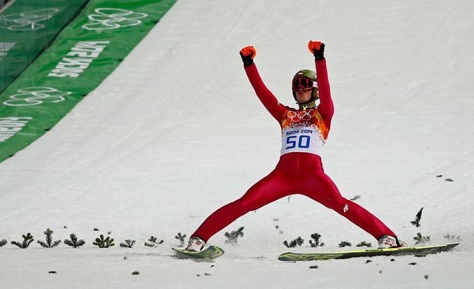 Soči 2014, skoky na lyžích: Kamil Stoch slaví vítězství na středním můstku