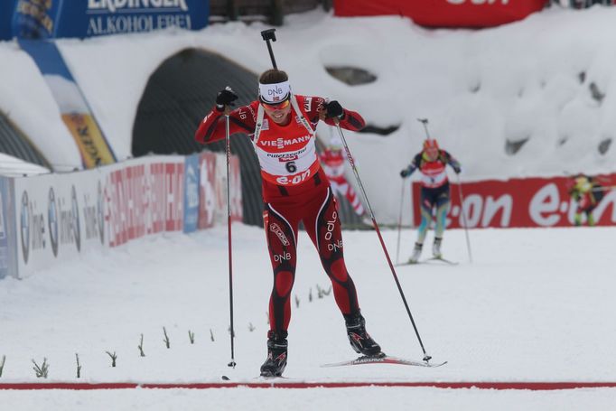 SP biatlonu,. Hochfilzen, stíhačka Ž: Synnoeve Solemdalová