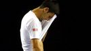 Novak Djokovič při tréninku na Australian Open 2016