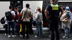 Group of Afghan nationals arrive in Germany from Pakistan at Hannover Airport