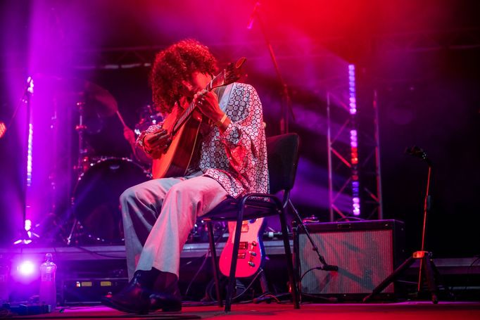 Snímek z vystoupení kapely Expresso Transatlântico.