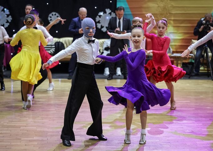 Roman Oleksiv na taneční soutěži ve Lvově.