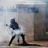 Demonstrace v Athénách - střety s těžkooděnci