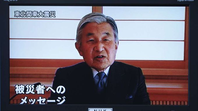 Císař Akihoto v celostátní televizi