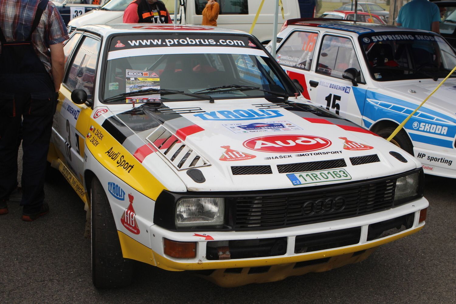 Rallye Bohemia 2014: Audi Sport Quatro je přesně třicet let starý soutěžní speciál.