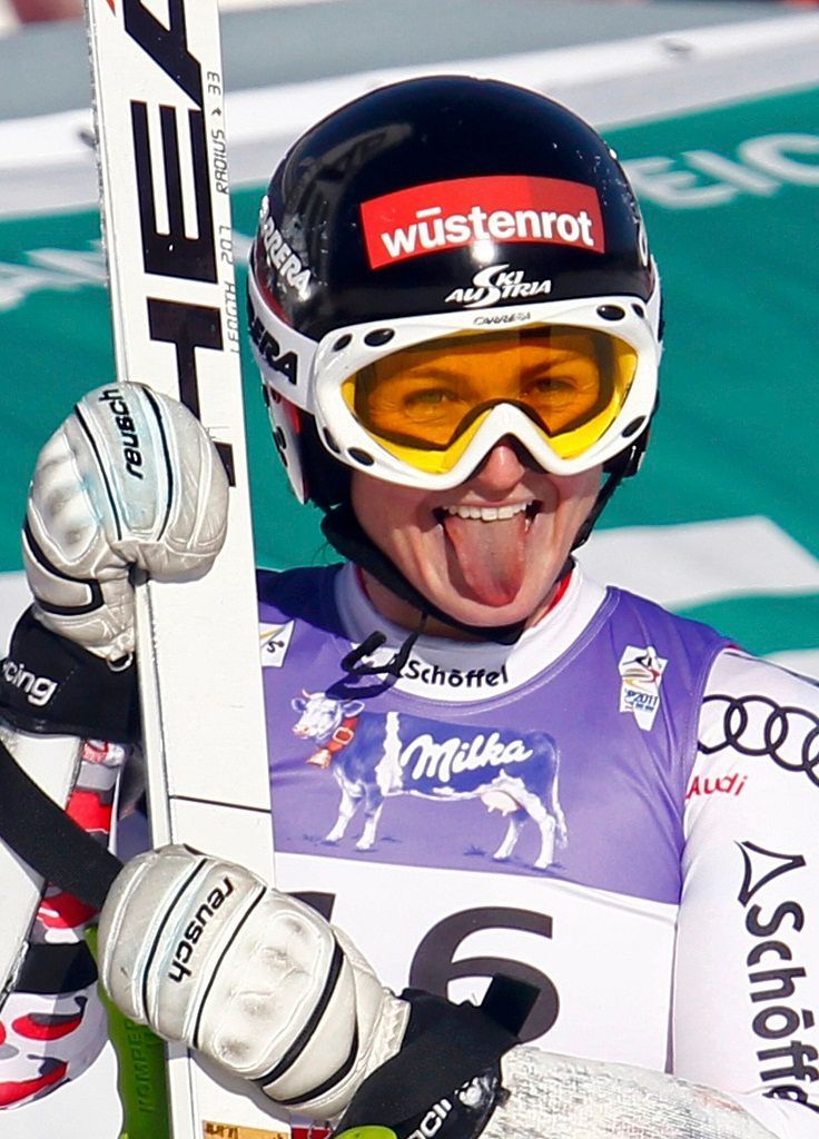 MS ve sjezdovém lyžování - super G ženy- Goerglová
