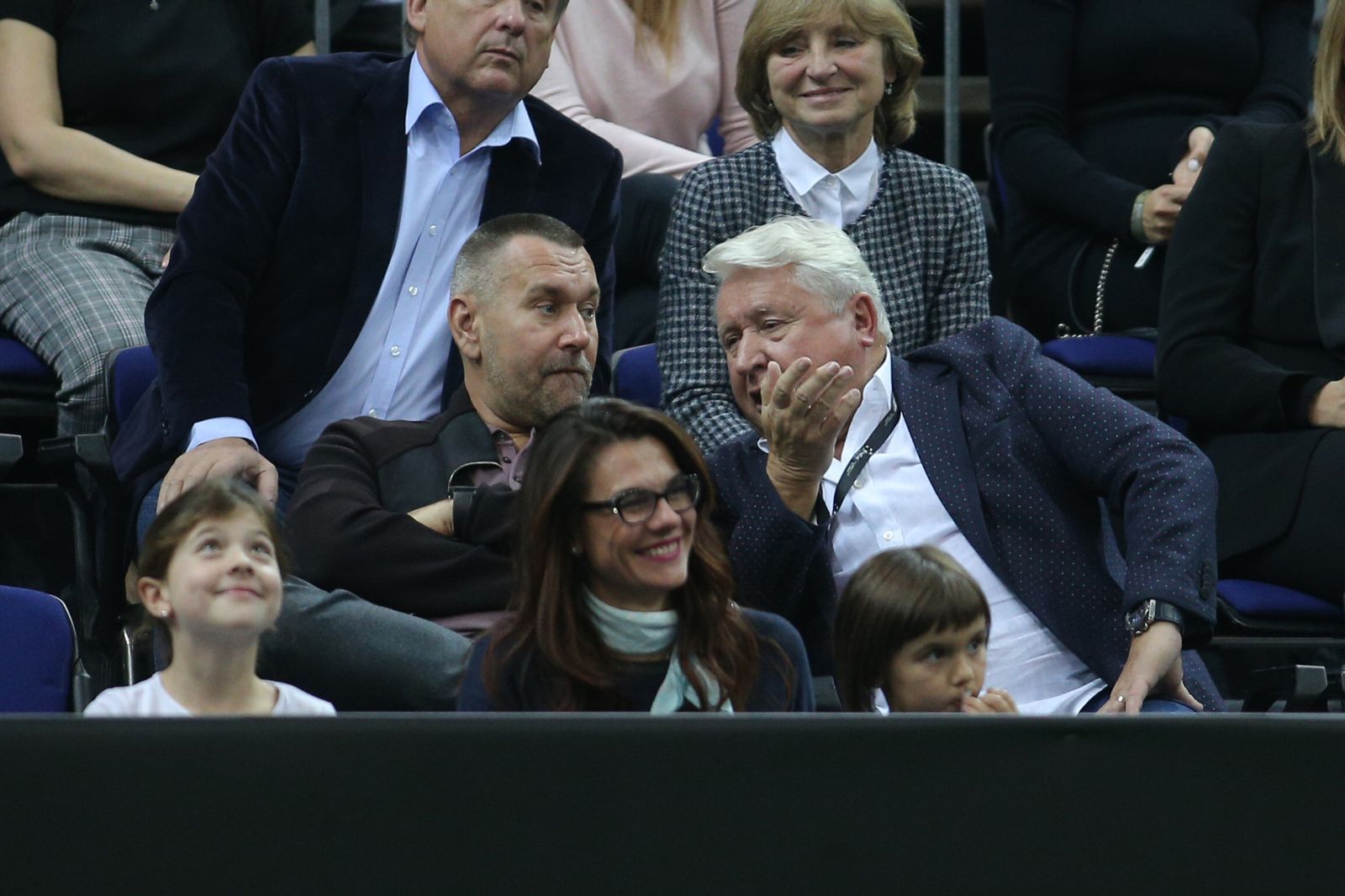 Miroslav Černošek v hledišti finále Fed Cupu 2018 Česko - USA