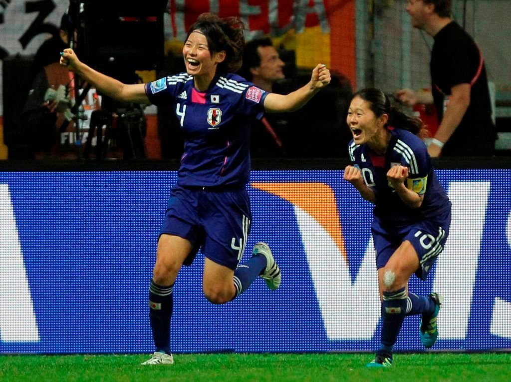 MS ve fotbalu žen: USA - Japonsko (radost Sawaová)