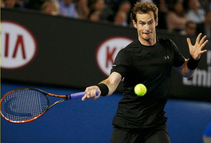 Australian Open 2015: Andy Murray při semifinále s Tomášem Berdychem