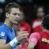 Finále Davis Cupu . Tomáš Berdych a Nicolas Almagro