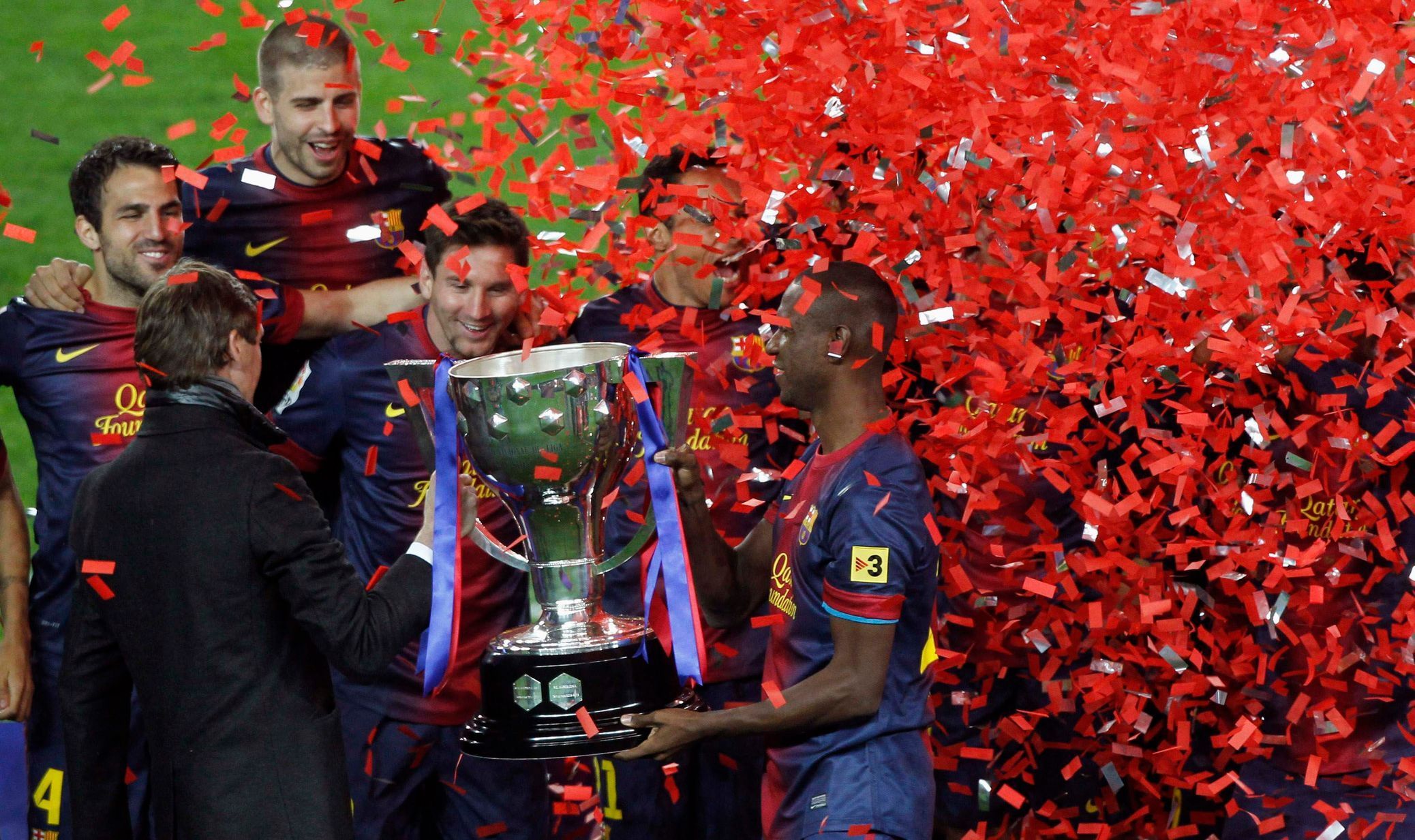 Barcelona slaví titul v Primera División 2013