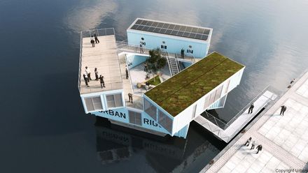 Námořní kontejnery slouží v Kodani jako levné plovoucí koleje pro studenty