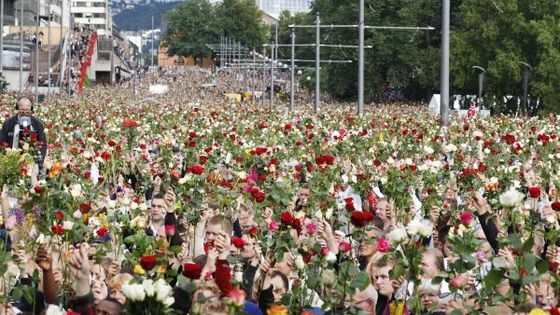 Norsko třetí den po tragédii