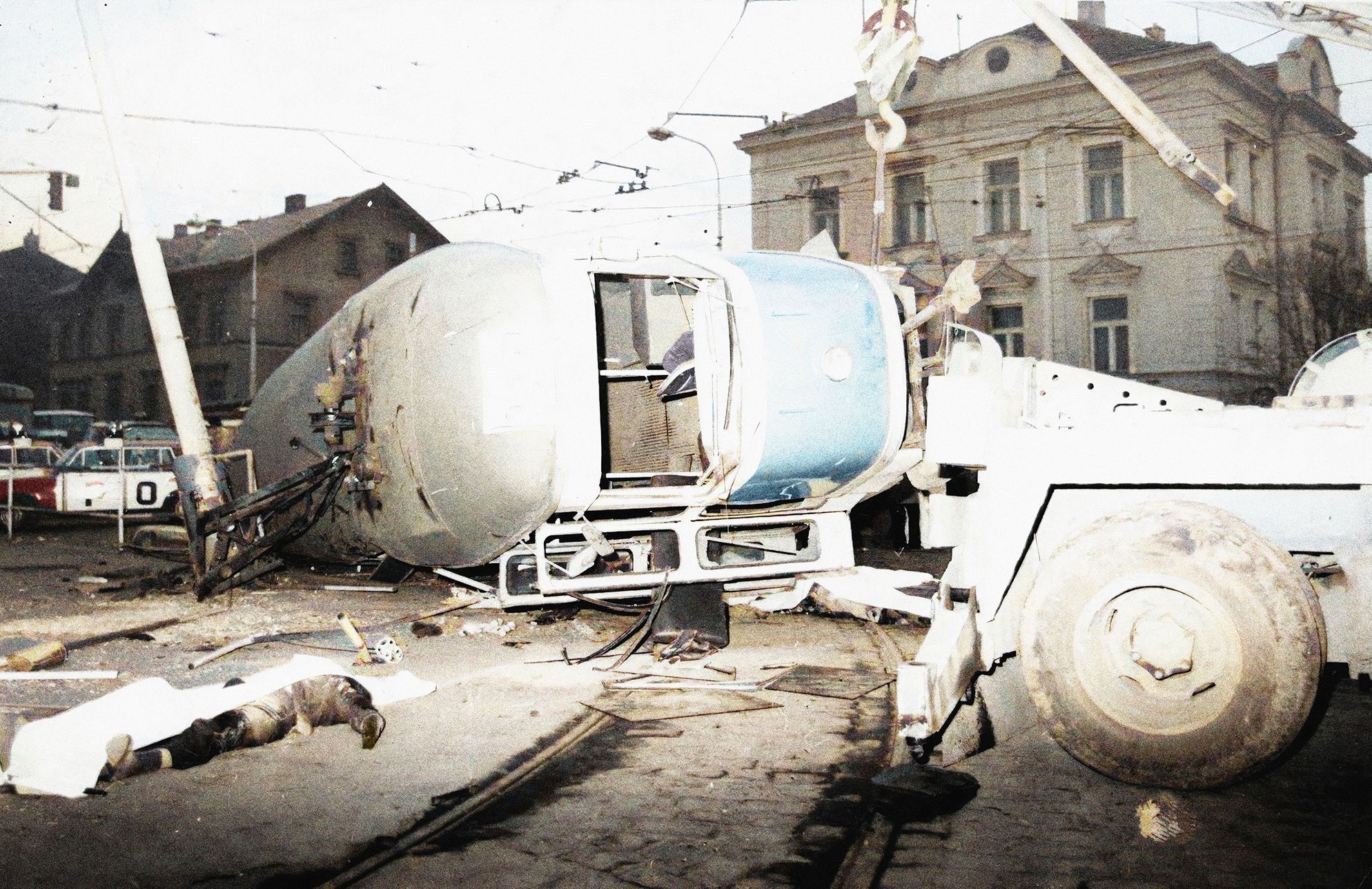 Fotogalerie / Největší tragédie pražské MHD. Tramvajová nehoda na Špejcharu 1982