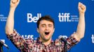 Daniel Radcliffe attends a news conference for the film The F Word