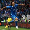 Andrea Pirlo se raduje ze svého gólu v utkání Chorvatska s Itálií ve skupině C na Euru 2012
