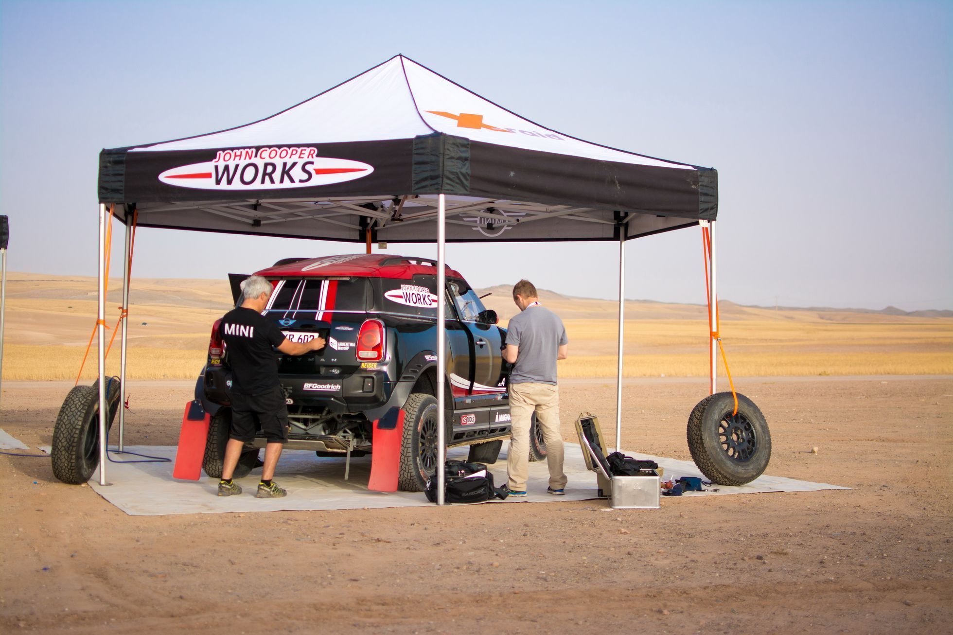 Mini JCW Rallye testování v Maroku