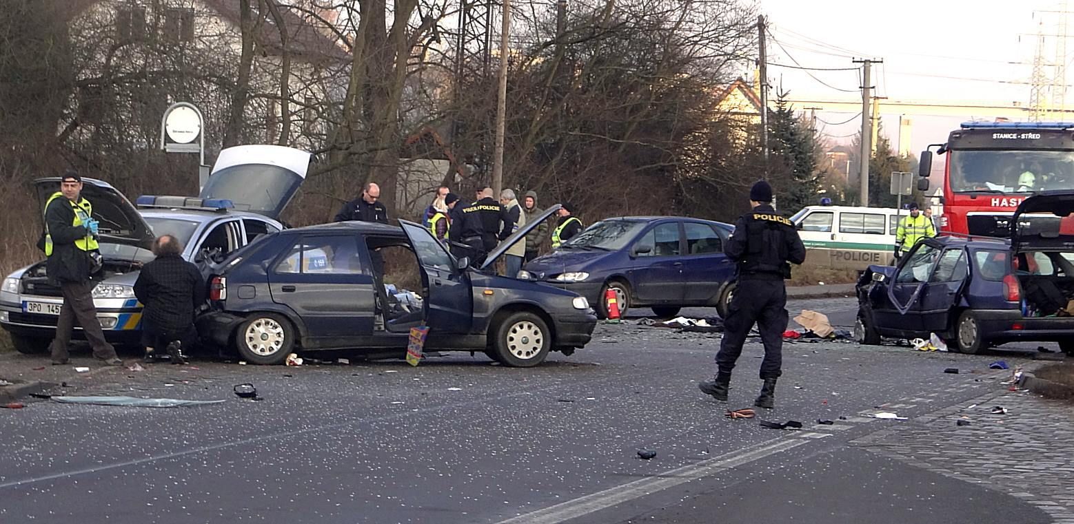 Nehoda po policejním zásahu v Plzni
