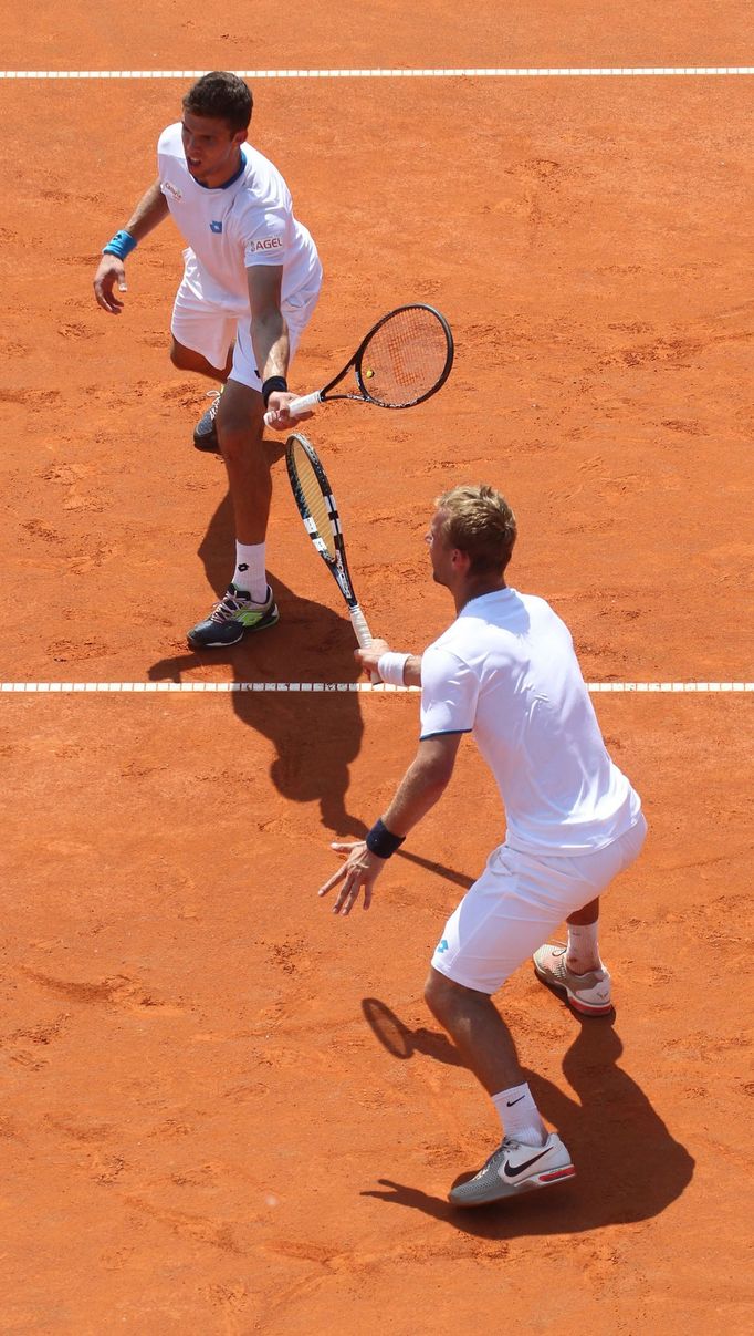 Roman Jebavý a Jiří Veselý na Prague Open 2014