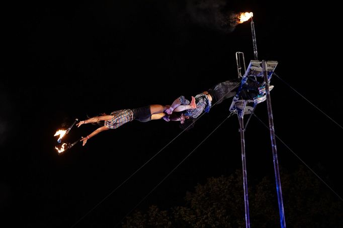 Snímek ze středečního zahájení festivalu Letní Letná.