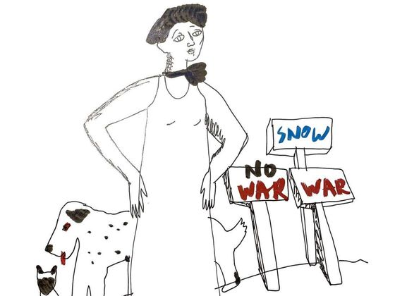 Drawing by Alevtina Kachidze from February 2022.