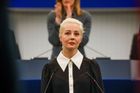 Vdova po zesnulém ruském opozičníkovi Alexeji Navalném při projevu v Evropském parlamentu