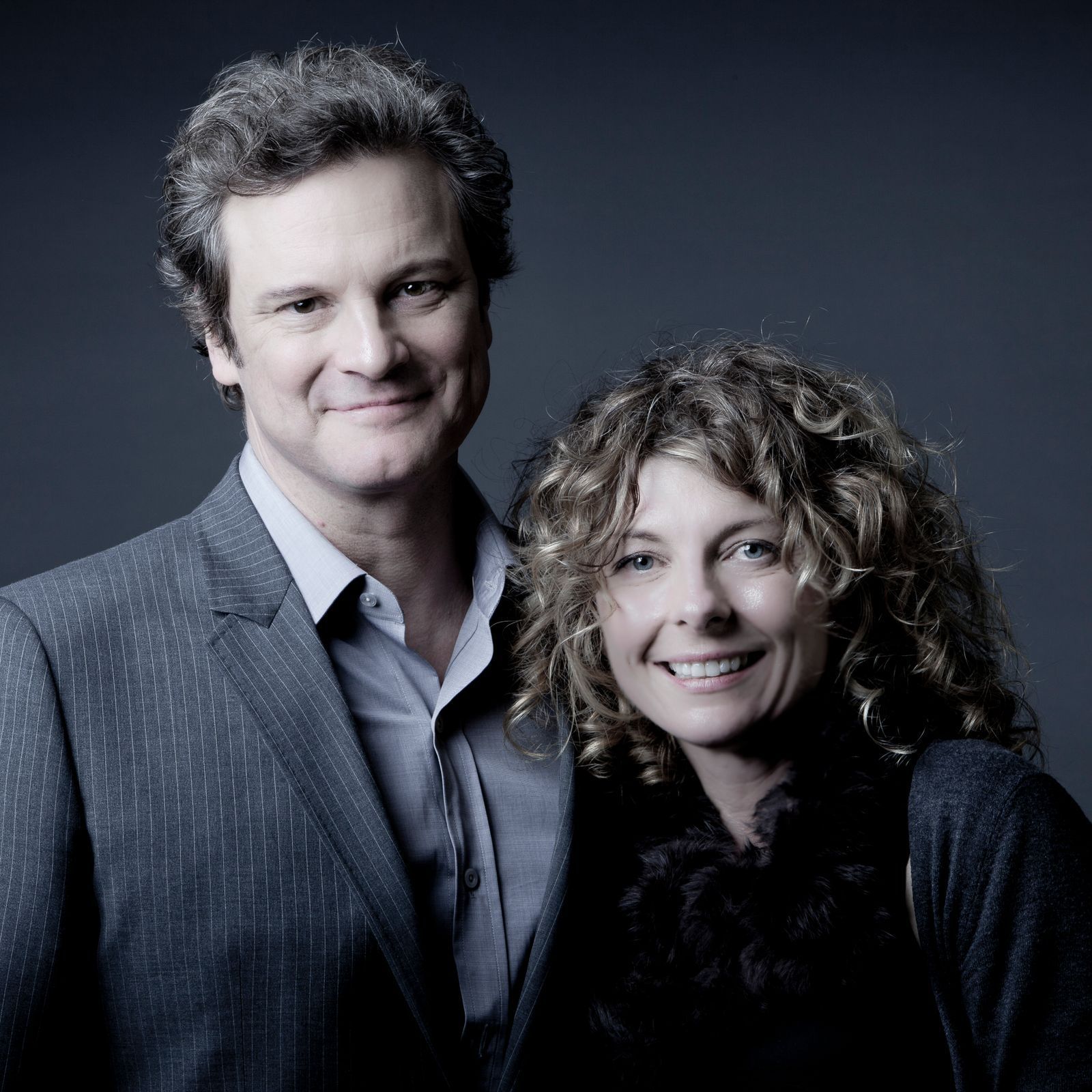 Herec Colin Firth s fotografkou Isabellou Vošmikovou